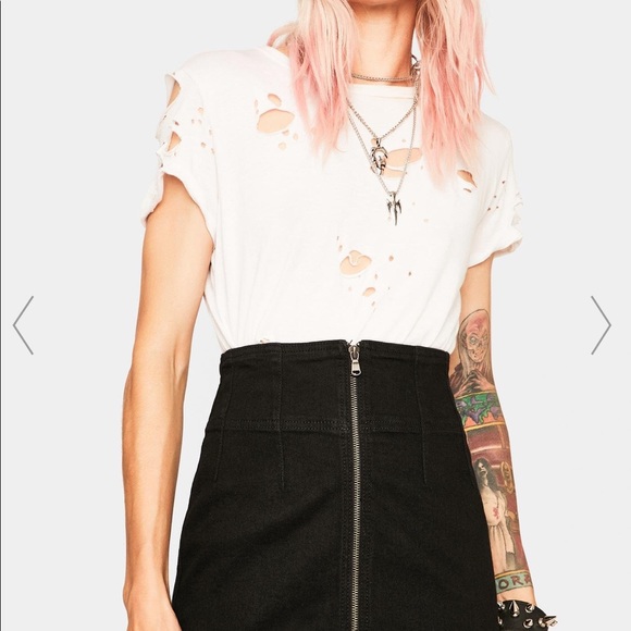 NEW❤️We The Free/Free People Virgo Zip-Front Mini Skirt NWT/NEW size 30 - Picture 10 of 12